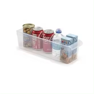 CABLEPELADO Organizador de Nevera de Plástico Transparente Caja de Almacenamiento para Cocina y Despensa - 1