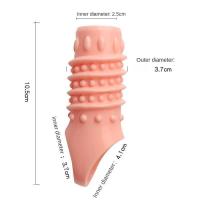 Embalaje privado SEXY anillo de manga agrandamiento gránulo clítoris punto G estimular la eyaculación retardada tapón Anal juguetes para hombres Sex Shop - details 13