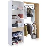 Armario Vestidor Reversible 4 Baldosas y Cajón Acabado en Blanco Artik y Roble - details 0