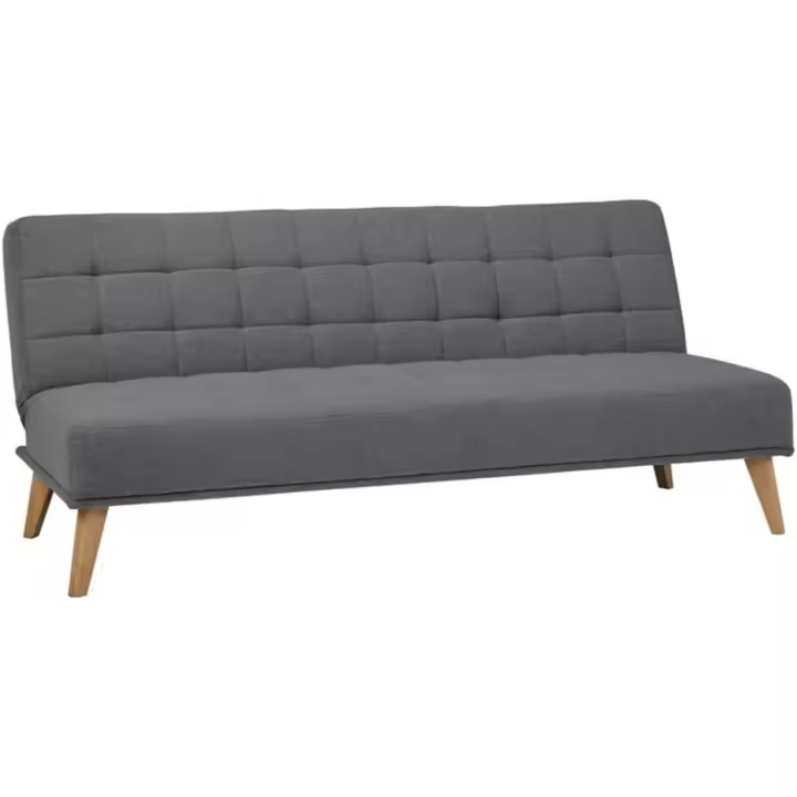Sofá Cama Versalles con Apertura Clic-Clac Elegante y Cómodo Diseño Capitoné en Color Mascavo - 1