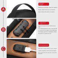 Bolso de pecho antirrobo para hombre, correa ajustable, puerto de carga USB, bolso bandolera con contraseña, impermeable, gran capacidad - details 12