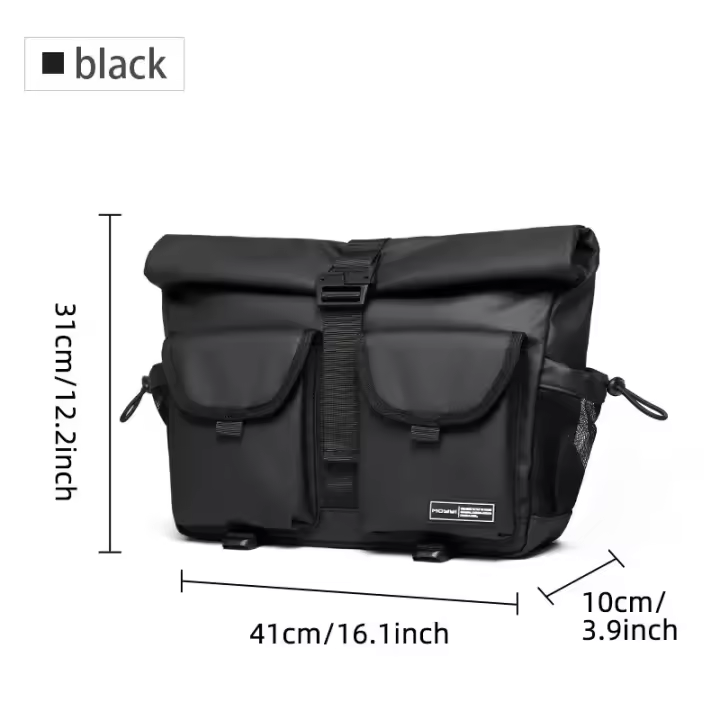 Meenger Bolso impermeable para bicicleta, bolso de hombro para ocio - 1