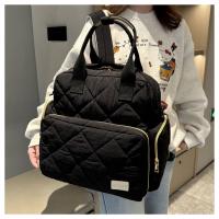 Nueva mochila antisalpicaduras multifuncional de moda de gran capacidad, bolso de maternidad, bolso, mochila de color sólido. - details 25