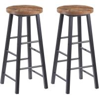 2X Taburete de Bar Muebles Cocina Silla de Comedor Taburete Alto para Salón Cocina Estructura de Metal, Vintage - details 0