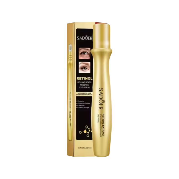 Eliminación instantánea de bolsas de ojos, cuentas rodantes, suero de masaje, Retinol, antiarrugas, piel firme, antihinchazón de ojeras, ilumina el cuidado de los ojos - 1