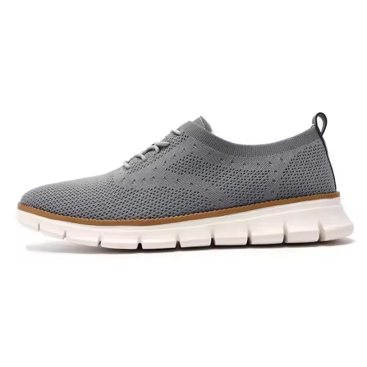 Nuevos zapatos planos casuales para hombre, los más vendidos, de alta calidad, fáciles de usar, zapatos deportivos de punto ligeros de gran tamaño 47 - 1