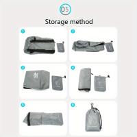 Mochila Plegable para Exteriores Ligera Bolsa de Viaje Mochila Plegable Exterior Color Beige Claro - details 5
