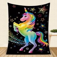 Empuñadura con Estilo, Manta de Unicornio de Franela para Todas Las Estaciones, Acogedora, Fácil de Mantener, Versátil - details 0