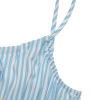 Nuevo vestido informal de verano para mujer, estilo vacacional, a rayas, decorativo y sin mangas. - details 8
