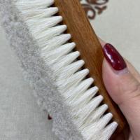 Cepillo de lana suave para zapatos, mango de madera multifuncional, cepillo para pulir zapatos, limpiador de botas, cuidado del cuero, cepillo de limpieza de zapatos, Interior del coche - details 3
