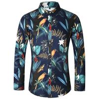 Camisas Casuales para Hombres Impresión de Moda, Elástica, Sin Hierro, Talla Grande - details 3