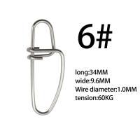 100 Uds conector de pesca de acero inoxidable Pin de acero inoxidable broches de pesca anillos sólidos broches enganchados accesorios de Pin - details 6