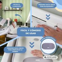 Cambiador de bebés con bañera 2 en 1, Trendy, Ajustable 4 alturas, Termómetro, Ruedas freno, Cesta almacenamiento, Hasta 50 kg, Tubo desagüe, 0-36 meses - details 8