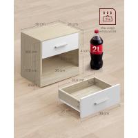 Mesa de Noche de Juego de 2 Diseño de Cajón Abierto Ideal para Dormitorio, Sala de Estar - details 24