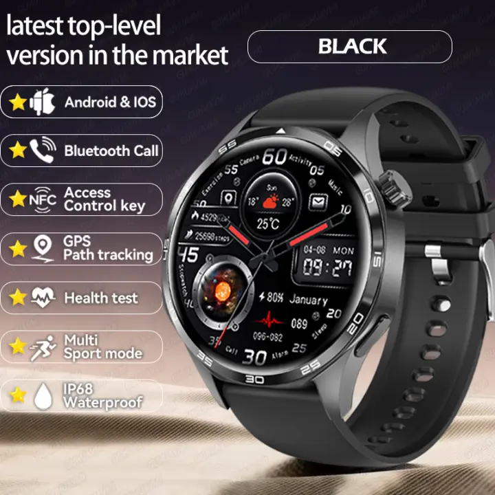 2025 Reloj inteligente empresarial Pantalla AMOLED de 1,53 pulgadas 360 * 360 HD Rastreador GPS Bluetooth Detección de frecuencia cardíaca y presión arterial Recordatorio de salud multifuncional Pulseras para hombres y mujeres Regalos exquisitos - 1