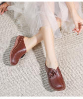 2025 Zapatos de mujer de suela blanda hueca europeos y americanos para pies gordos y anchos, nuevos zapatos de playa Baotou de alta gama de verano para mujer con suelas gruesas y medias pantuflas - details 17