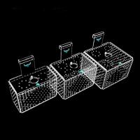 Caja de aislamiento acrílica para pecera, caja de incubación de acuario de montaje en pared de calibre de 3mm con cubierta, caja de cría de peces dorados Betta - details 4