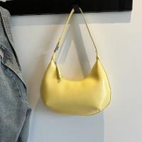 Bandolera de cuero de Pu de Color sólido, bolso Hobo de gran capacidad con forma de luna para mujer, bolso Hobo de estilo coreano para chica - details 9