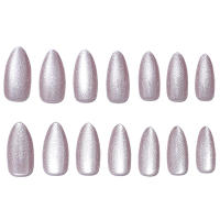 Uñas postizas puntiagudas con forma de ojo de gato con borde suave e inofensivo para uso diario y fiestas - details 0