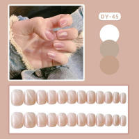 24 Uds., uñas postizas cortas de color rosa, reutilizables, portátiles, cortas, redondas, para decoración diaria de uñas - details 7