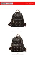 FOXER Mochila de viaje retro para mujer con firma de moda - details 10