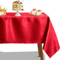 Mantel de satén rectangular rojo, mantel de boda, para Navidad, Baby Shower, eventos de cumpleaños, decoración de banquetes, comedor en casa - details 8