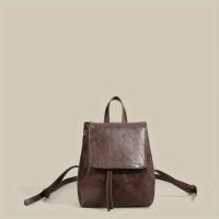 Mochila Mini con Hebilla y Cordón Bolso Escolar de Cuero PU para Mujer - details 12