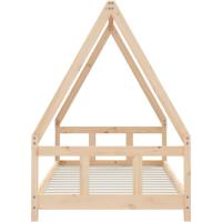 Marco de Cama para Niños de Madera Maciza de Pino 90x190 cm Organización y Muebles - details 1