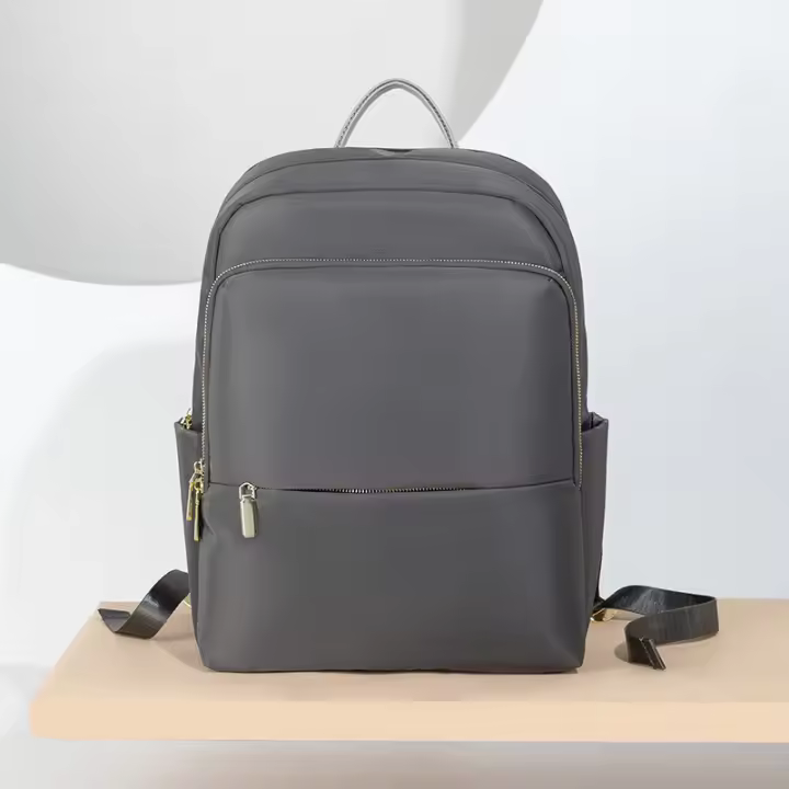 Mochila de viaje para computadora portátil Color gris Mochilas de viaje para mujer Gran capacidad para llevar en la mano Mochilas para portátil de 14 "Mochila de negocios para mujer Tela Oxford impermeable - 1