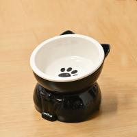 Dispensador de alimentos, cuenco de cerámica para gatos, cuenco creativo y bonito para base alta, alimentador antideslizante desmontable para mascotas, gatito y cachorro - details 4