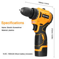 Geevorks-destornillador inalámbrico sin escobillas, Kit de herramientas de reparación multifuncional, 16,8 V - details 6