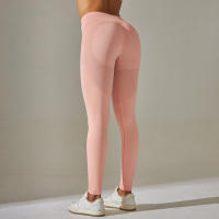 Hamidou-MALLAS DE Yoga sin costuras para mujer, ropa deportiva de entrenamiento, pantalones deportivos de cintura alta - details 18