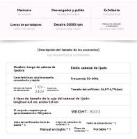 Torno Profesional para Manicura y Pedicura Blanco con Accesorios de Arte de Uñas - details 1