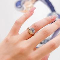 Juego de anillos apilables de sol y luna para mujer, joyería celestial ajustable, anillos a juego para mujer, anillos de amistad para mejores amigos, anillos apilables de Luna y sol para niñas adolescentes - details 0