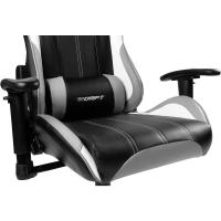 Gaming Profesional, reposabrazos ajustables 2D, pistón clase 4, giratoria, mecanismo de mariposa, cojín lumbar y cervical, color negro/blanco/azul - details 19