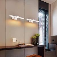 Lámpara LED de Espejo 24W 1170LM Lámpara de espejo Aplique Blanco Frio 5500K Luz natural para Espejo Muebles de Maquillaje Aparato Montado en la Pared, Negro, 80CM - details 29