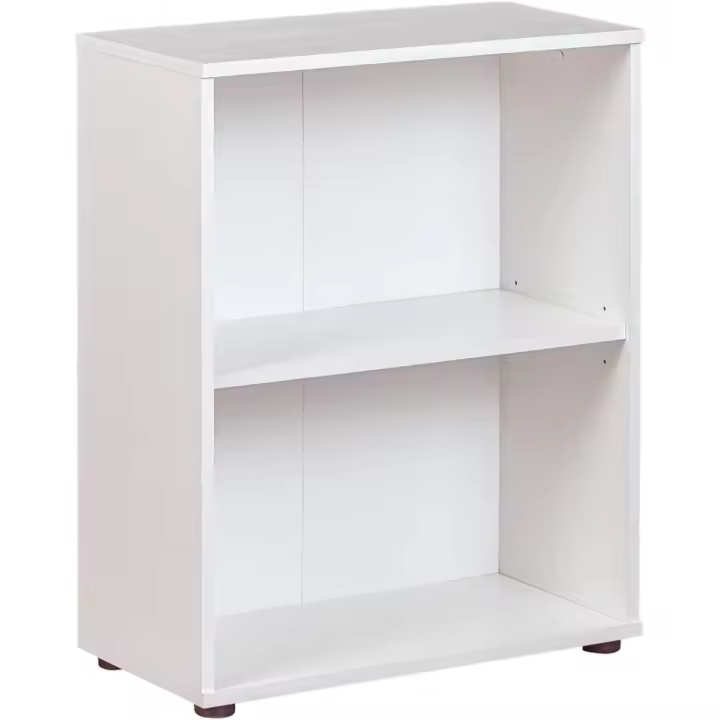 30f. x 60 años. x 75al. centímetros Link - Estantería - Estante - 2 nichos - Estante regulable en altura - Para Oficina - Salón - Pasillo - Arco 1 - Dimensiones en cm P: 30 x An: 60 x Al: 75 Color blanco - 1