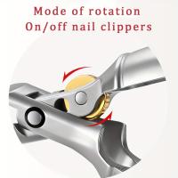 Cortaúñas para personas mayores, cortador de uñas de borde inclinado de Metal, herramienta de manicura de pedicura, cortador de cutículas - details 2