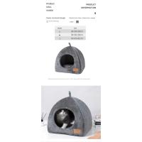 Nido triangular cerrado para gato, casa para mascotas, cálido y grueso, sueño profundo, suministros para mascotas, nuevo - details 0