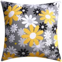 Funda de almohada nórdica con estampado de flores, cubierta de cojín de doble cara para sofá, sala de estar, oficina, 45cm, decoración del hogar - details 2