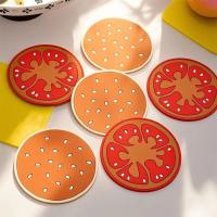 Posavasos de hamburguesa bonito para decoración de mesa, mantel individual antideslizante creativo, resistente al calor, almohadilla para taza antiescaldado, regalo, 6/9/12 Uds. - details 1
