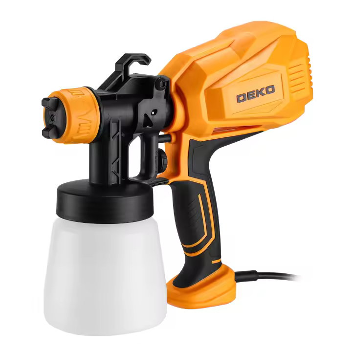 Pistola de Pulverización DEKO DKSG45K1 220V-240V 450W de Alta Potencia para el Hogar con 3 Boquillas Fácil de Usar para DIY en Casa Batería Incorporada Plug EU - 1