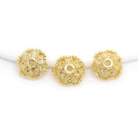 Tapas de cuentas de copos de nieve de latón de Color dorado de 18K, accesorios de alta calidad para manualidades, materiales para hacer joyas, sitio web oficial de Rosediy - details 38