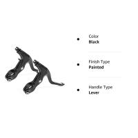 Palancas de freno de bicicleta de aleación de aluminio, mango de freno para bicicleta de montaña, bicicleta de carretera, bicicleta plegable, MTB, 2,2 cm de diámetro, negro - details 6