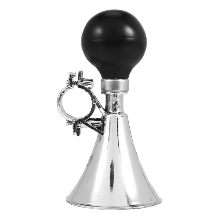 Bombilla de goma negra para manillar de bicicleta, bocina de aire, Trompeta de corneta, 21mm de diámetro - 1