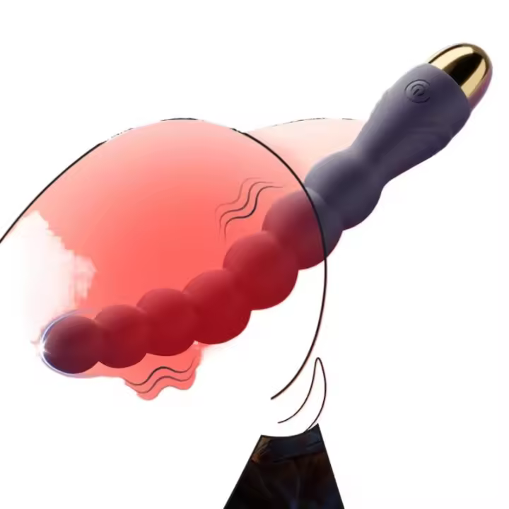 Embalaje privado SEXY Pareja Anal Bead Vibrador Para Vagina Estimulador De Clítoris Vibrador Butt Plugs Masculino Próstata Ano Masajeador Juguetes Sexuales Para Adultos - 1