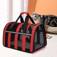 Bolso de viaje transpirable para mascotas, bolsa reflectante de tela Oxford para transporte de gatos, plegable, de hombro para perros - details 1