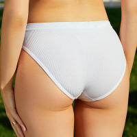 Ropa interior de algodón para mujer, bragas triangulares simples y transpirables de cintura media para niña - details 8