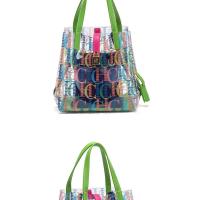 Mochila de Lujo Leten Diseño Creativo de Bolso Madre Transparente Tendencia de Bolso de Hombro para Mujeres Lining de Cuero Exterior de PVC/Vinilo - details 11