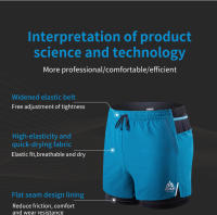 Pantalones cortos deportivos AONIJIE F5102 para hombre con secado rápido preventión de malos de vestuario para correr gimnasio fútbol tenis - details 9